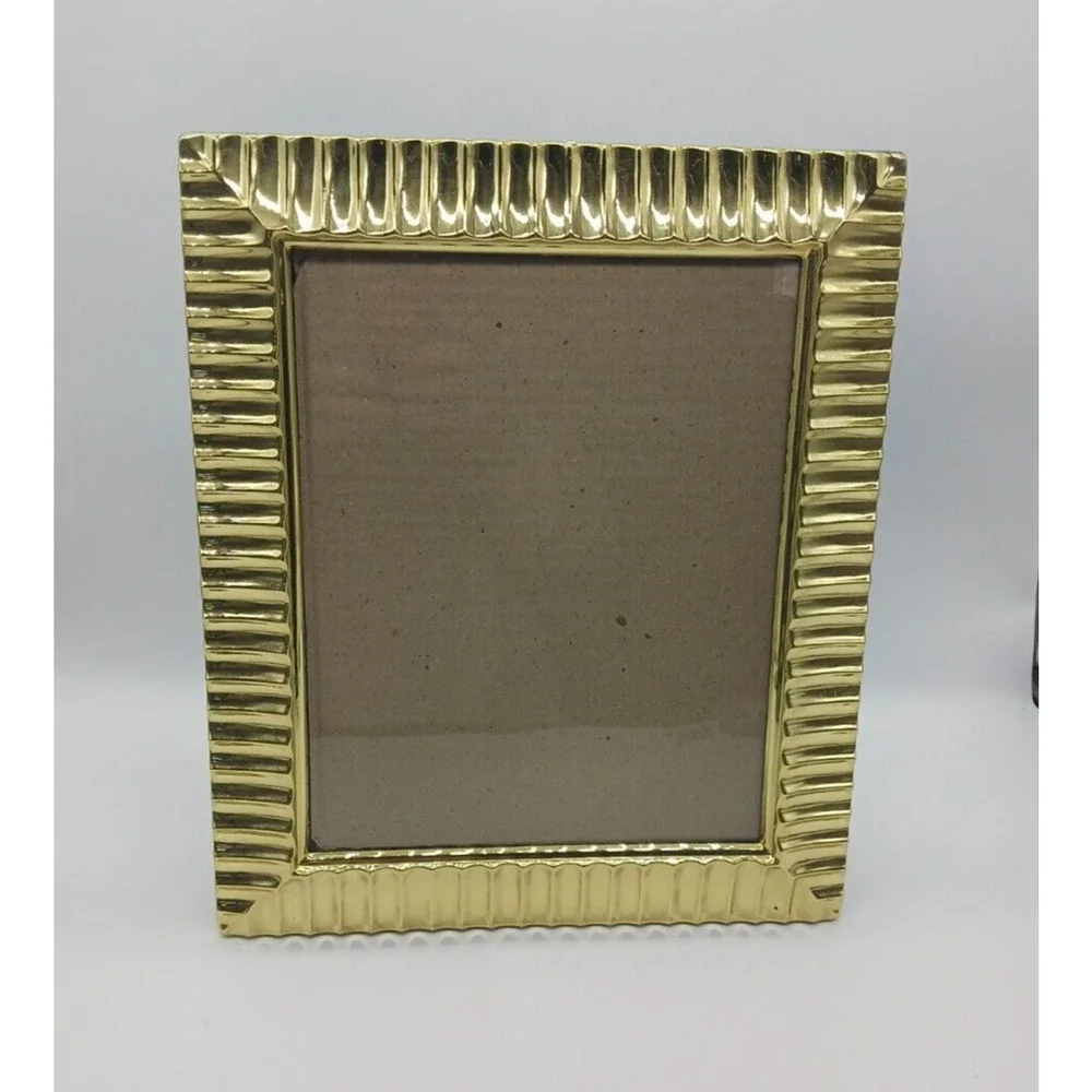 Brass Madison Collection 8x10 Photo Picture Frame Free Standing or Wall Hanging